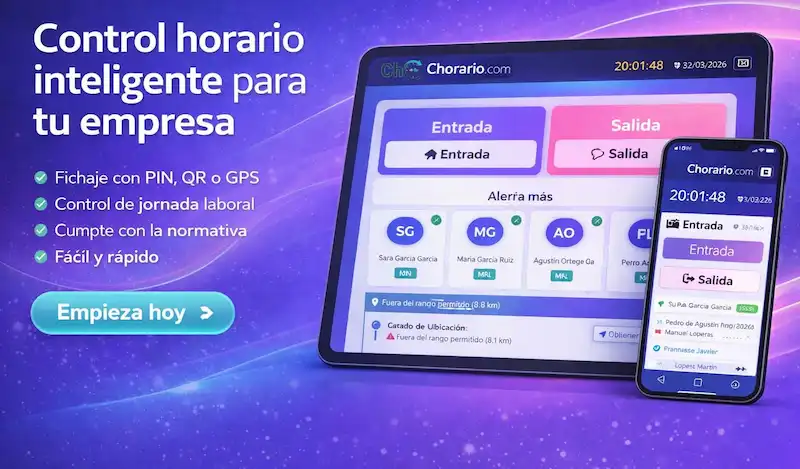 Chorario.com fichaje inteligente