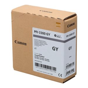 Cartucho de tinta Canon PFI-3300GY Gris - 330 ml.
