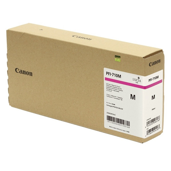 Cartucho de tinta Canon PFI-711M Magenta - 700 ml.