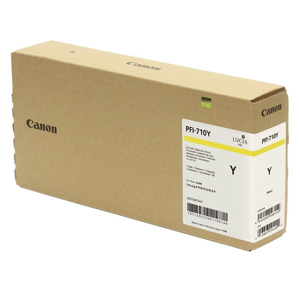 Cartucho de tinta Canon PFI-710Y Amarillo - 700 ml.