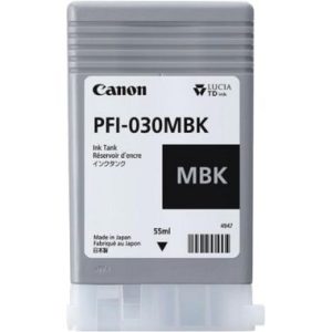 Cartucho de tinta Canon PFI-030MBK Negro Mate - 55 ml.