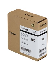 Cartucho de tinta Canon PFI-110BK Negro Brillo - 160 ml.