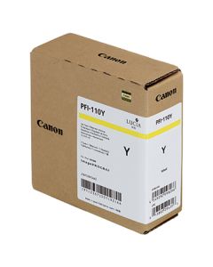 Cartucho de tinta Canon PFI-110Y Amarillo - 160 ml.