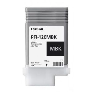 Cartucho de tinta Canon PFI-120MBK Negro Mate - 130 ml.